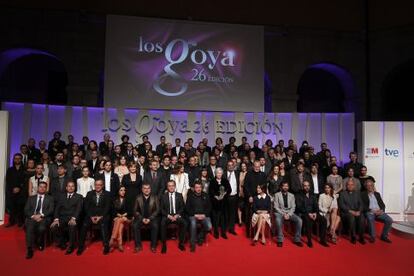 Los nominados al Goya en la fiesta que anticipa a la 26 gala de los premios.