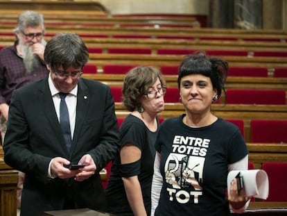 Carles Puigdemont, the president of the Generalitat.