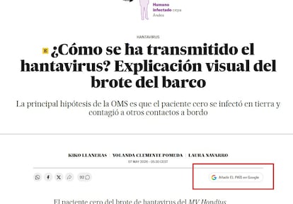 This is how you can choose EL PAÍS as your favorite media on Google for news searches | Communication and Media