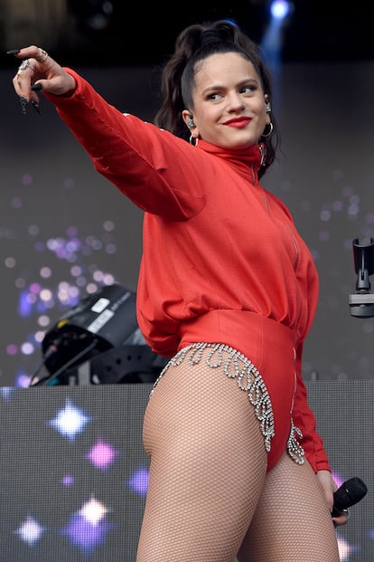 Rosalía durante su concierto en Pensilvania el pasado agosto.