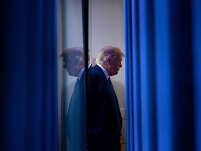 El presidente estadounidense Donald Trump en la Casa Blanca.