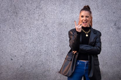 Inés Hernand, presentadora de Gen Playz el pasado miércoles en Gran Vía.