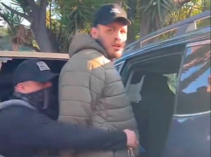 Julio César Chávez Jr. arrestado por elementos del ICE el 3 de julio de 2025.