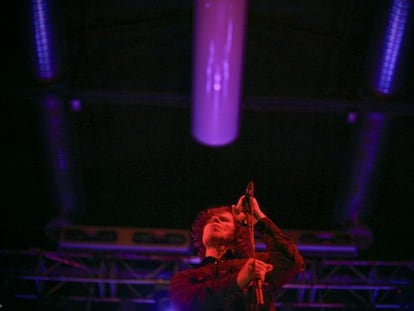Mark Lanegan durante un concierto el pasado mes de diciembre en Madrid.