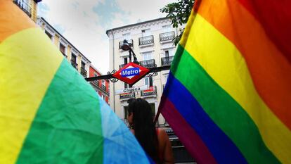 Metro Chueca, 27 de junio de 2017.