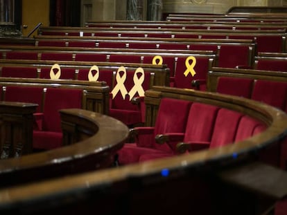 El Parlamento catalán vacío, en una imagen de archivo.