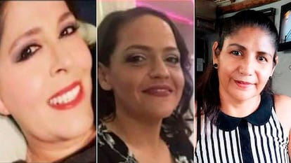 Las tres mujeres desaparecidas: Marina Pérez Ríos, Maritza Pérez Ríos y Dora Alicia Cervantes.