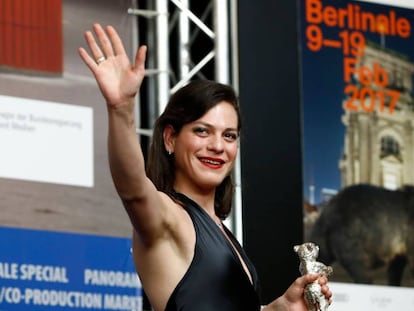 A atriz Daniela Vega na Berlinale do ano passado.