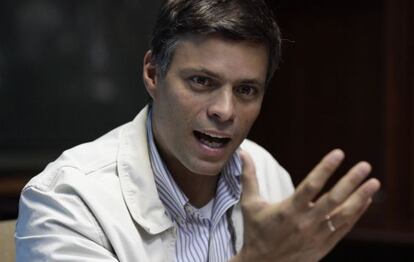 El pol&iacute;tico opositor venezolano Leopoldo L&oacute;pez.