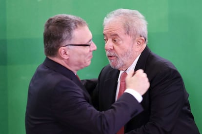 Luiz Inacio Lula da Silva en la toma de posesi&oacute;n como ministro. 