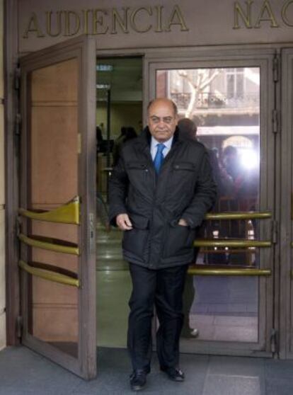 Gerardo Díaz Ferrán, antes de ser encarcelado, en la Audiencia Nacional.