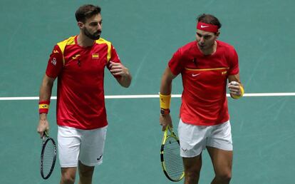 Marcel Granollers y Rafa Nadal.