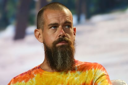 Jack Dorsey acude a la conferencia sobre criptomonedas en Miami, en 2021. 