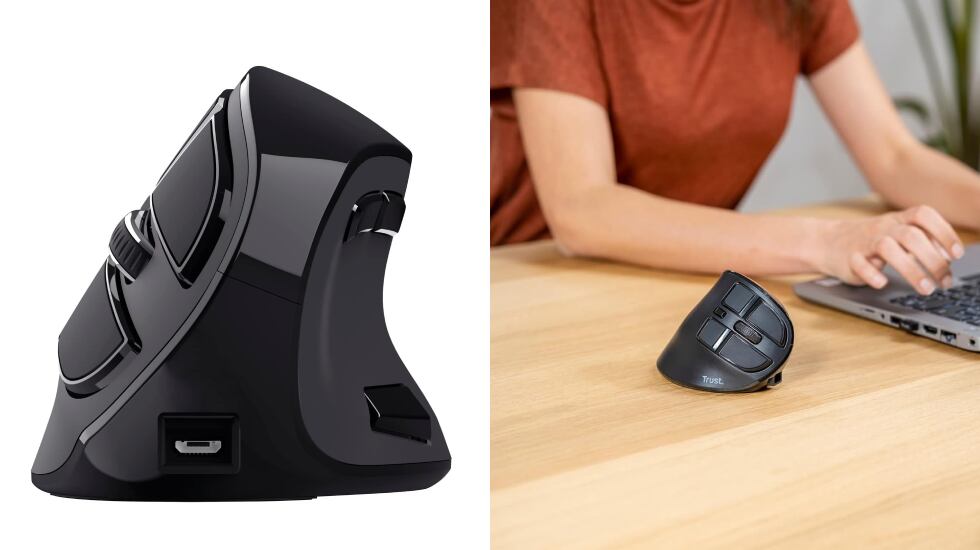 Ratón ergonómico e inalámbrico Trust Voxx.