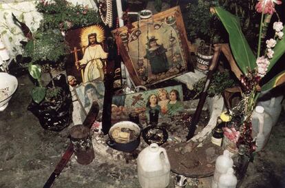 Un altar de vudú en una imagen de archivo. 