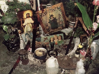 Un altar de vudú en una imagen de archivo. 