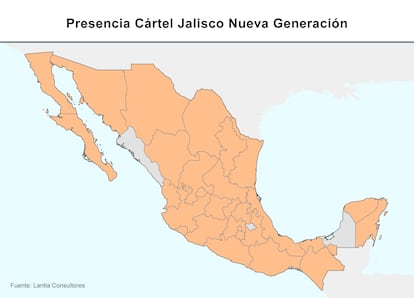 Mapa de la violencia en México