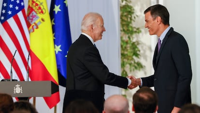 Joe Biden y Pedro Sanchez