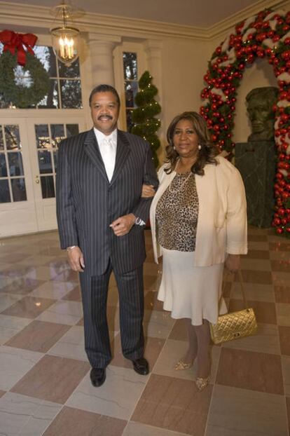 Aretha Franklin y Willie Wilkerson, en una imagen de 2008