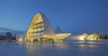 El centro cultural proyectado por Zaha Hadid en Baku, Azerbaiyán.