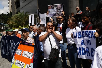 Protesta contra la detención de seis sindicalistas