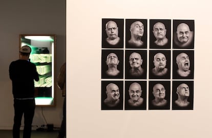 Obra del artista Roberto Jacoby en la Feria Internacional de Arte Contemporáneo (Arco), en Madrid.