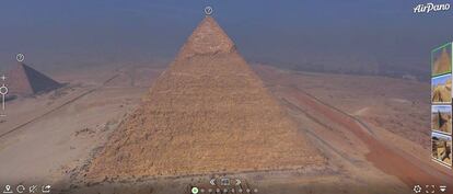 La monumentalidad egipcia en 360 grados.
