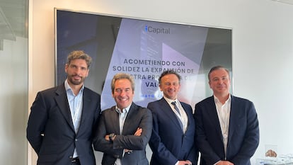 Miguel Ángel García Brito, Pablo Martínez-Arrarás, Guillermo Santos Aramburo y Óscar Juesas Ramada, responsables de iCapital.