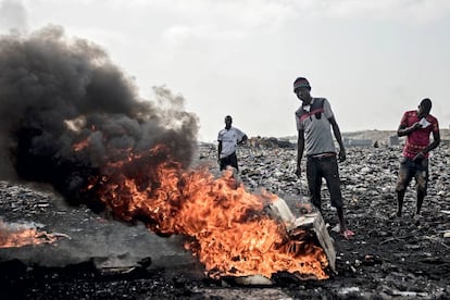 El vertedero de Agbogbloshie (Ghana) es uno de los lugares más contaminados del mundo.