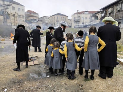 Barrio ultraortodoxo en Jerusalén. 