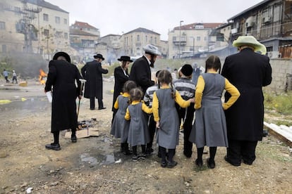 Barrio ultraortodoxo en Jerusalén. 