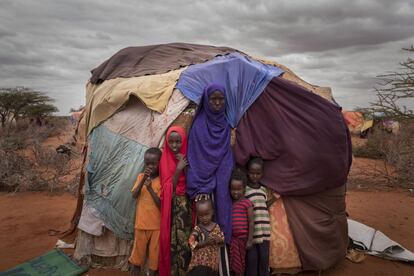 Campo de desplazados de Hoodo, Bur Salah (Somalia), el 5 de julio de 2017.