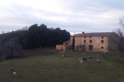 La masía Can Batllic en Viladrau, un Cumbres Borrascosas del Montseny.