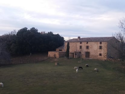 La masía Can Batllic en Viladrau, un Cumbres Borrascosas del Montseny.