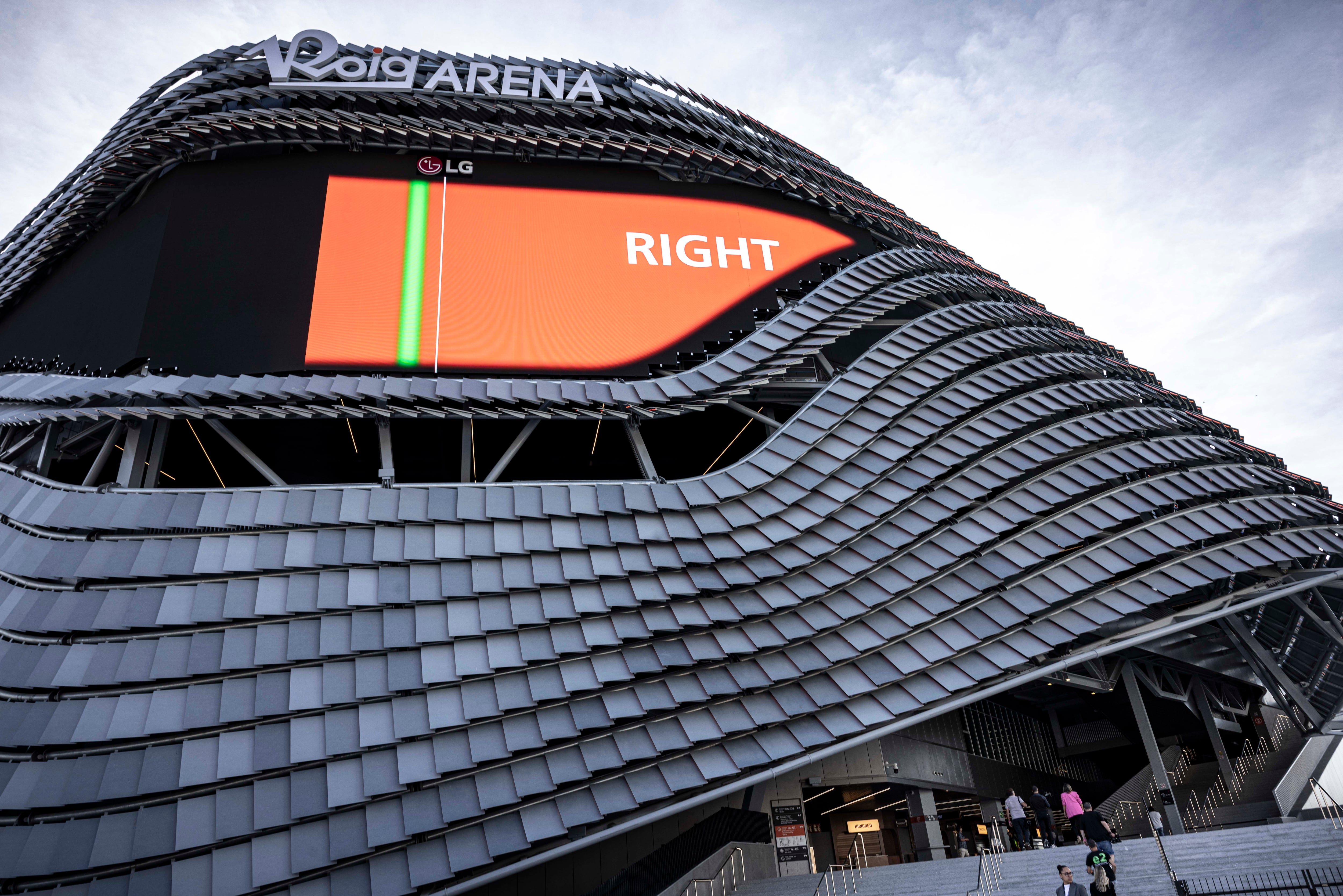 La fachada del pabellón multiusos Roig Arena de Valencia. 