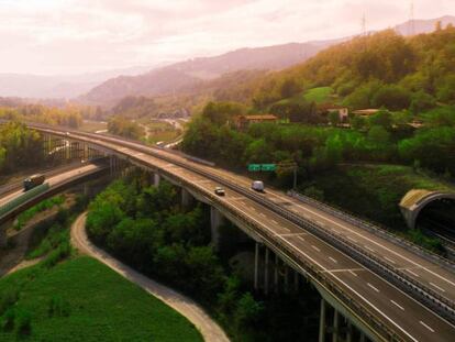 Tramo de la autopista italiana A1, entre las ciudades de Milán y Nápoles, operada por Austostrade per l’Italia.