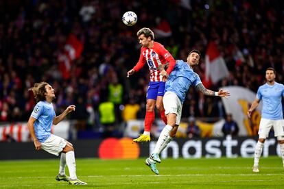 Acción durante el Atlético de Madrid - Lazio de este miércoles.