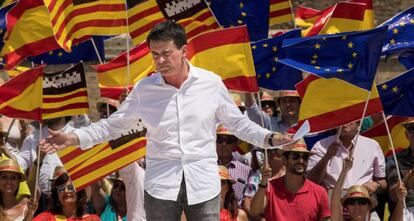 Manuel Valls participa en el acto de la Plataforma España Ciudadana en Palma de Mallorca.