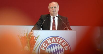 Hoeness, durante un acto del Bayern de Múnich.