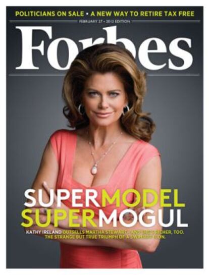 Kathy Ireland, en la portada de 'Forbes'.