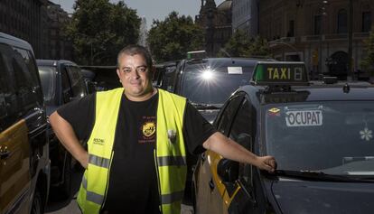 Alberto 'Tito' Álvarez, portavoz de Élite Taxi en Barcelona.