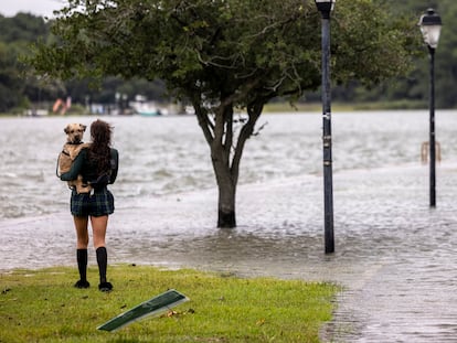 Inundaciones en Virginia, como consecuencia del huracán Erin, el 21 de agosto.