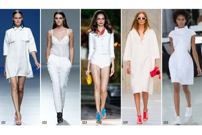 121. Moisés Nieto. 122. Ángel Schlesser. 123. Dsquared2. 124. Burberry Prorsum. 125. Chanel Haute Couture.