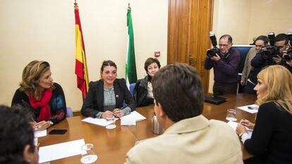 La consejera de Fomento, Elena Cort&eacute;s, ayer en Almer&iacute;a.