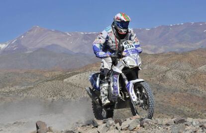 Txomin Arana, en la última edición del Dakar.