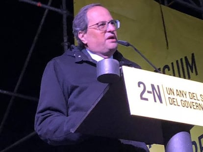 El presidente de la Generalitat, Quim Torra.