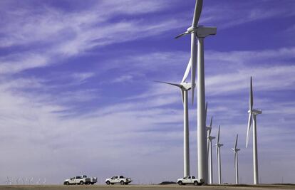 Aerogeneradores de la central e&oacute;lica de Iberdrola en Pe&ntilde;ascal, Estados Unidos.