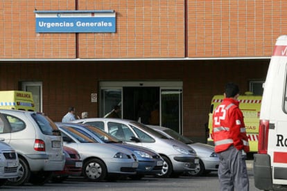 Entrada de urgencias del hospital Severo Ochoa de Leganés.