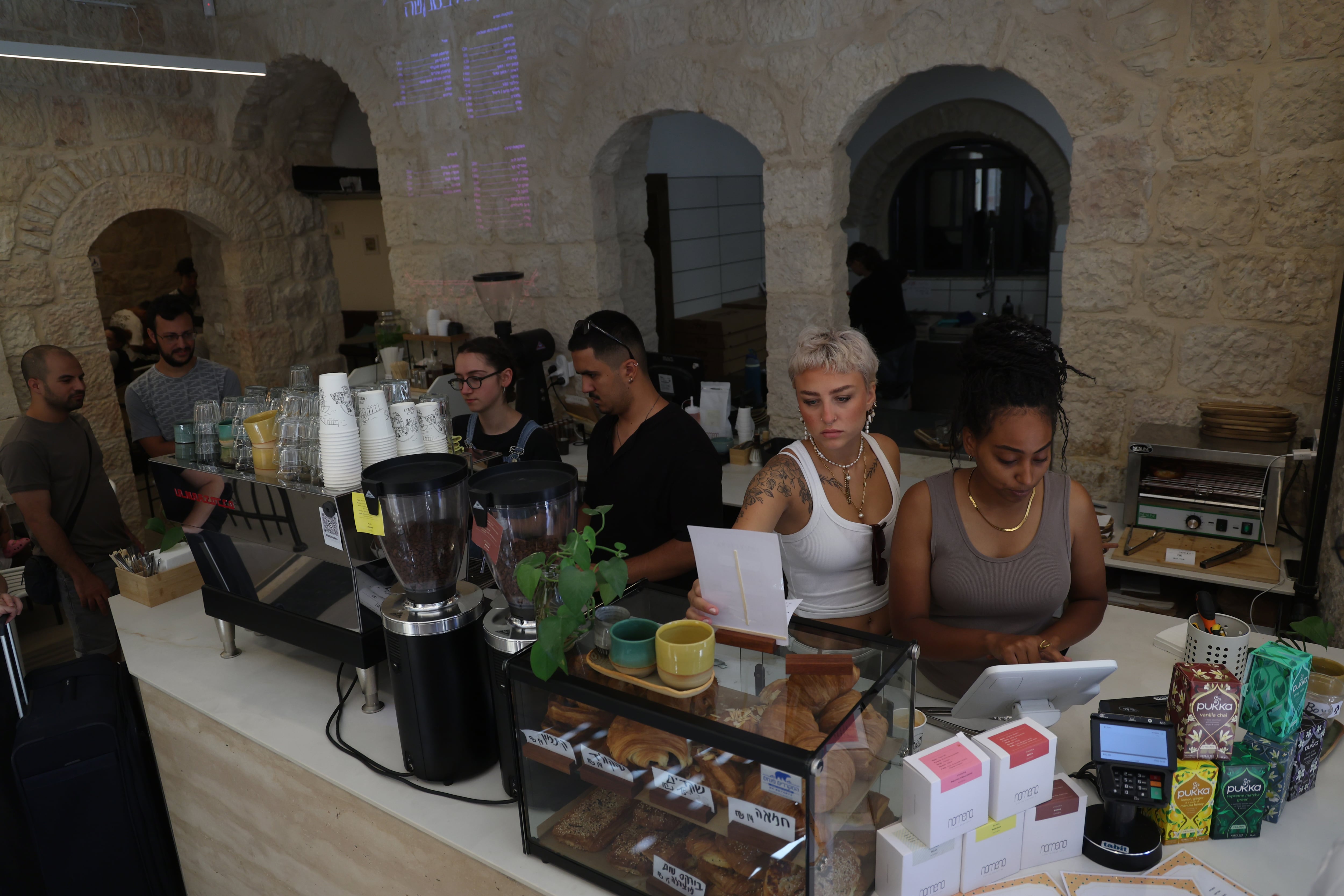 Interior del Café Basimtá este sábado. 