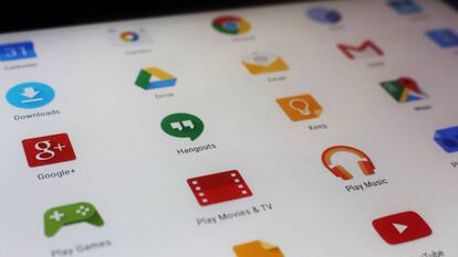 Alguns aplicativos do Google no Google Play.